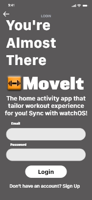 Mobile app low fidelity sketch
